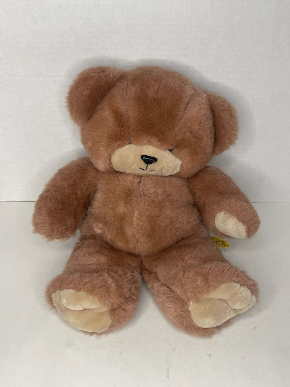 Vintage 1985 Mighty Star 24K Polar Puff Brown Teddy Bear Plush